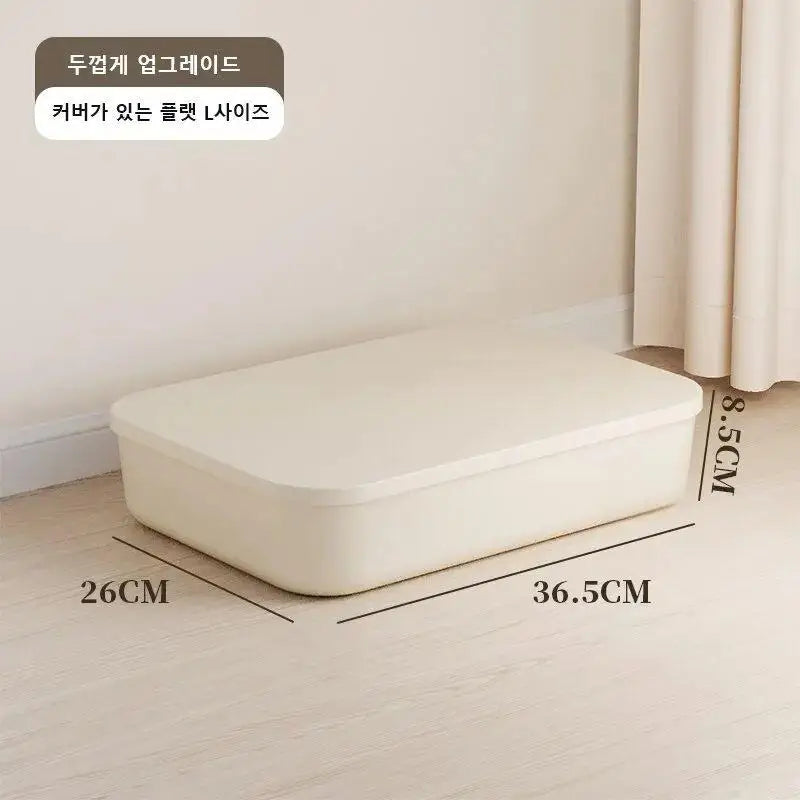 Ins Storage Box Lid Dustproof Cosmetics Clothing Grocery Bedroom