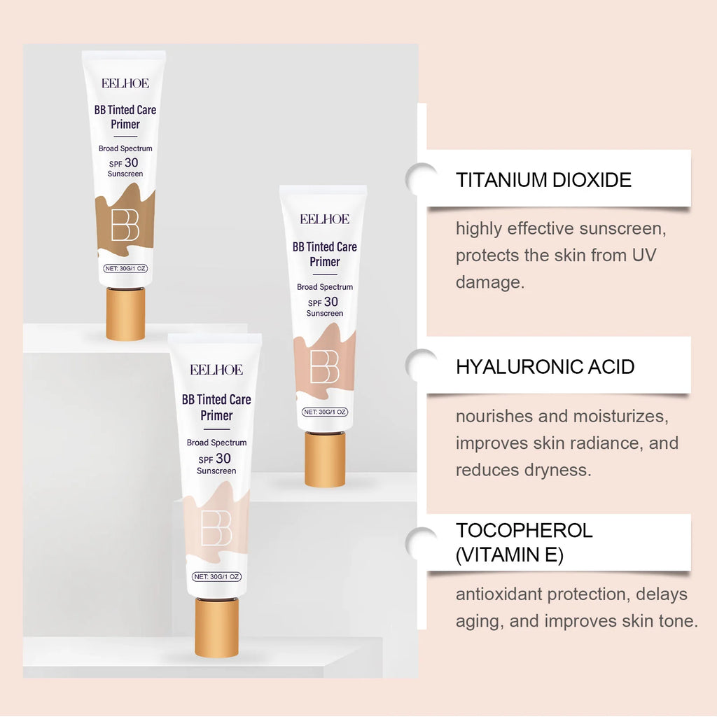 Eelhoe BB Cream SPF 30+ Tinted Moisturizer – All Skin Types BB Cream Zpaxo