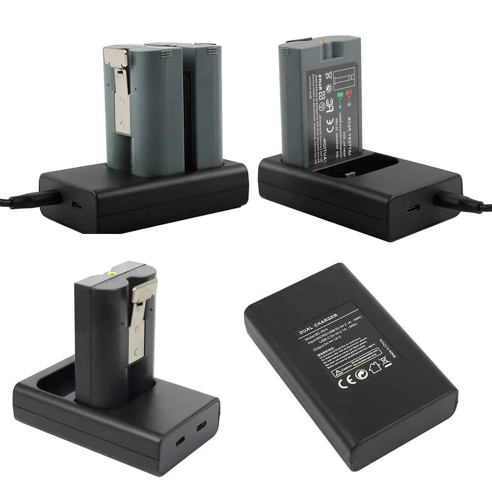 Dual-port Battery Charger DC 5V Dual Port Charging Station Ring Dock