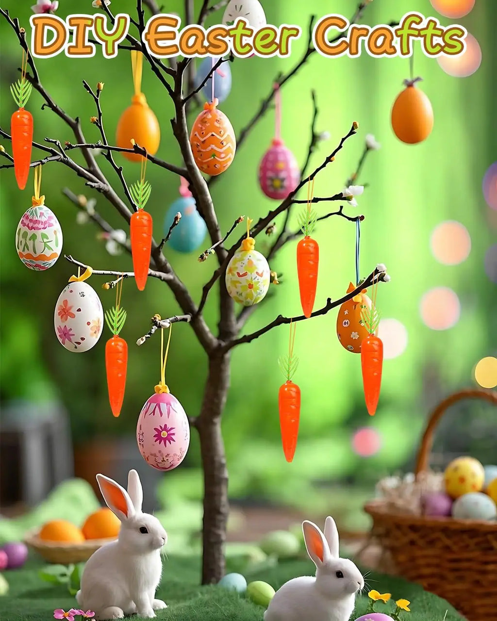 Mini Artificial Carrots – Fairy Garden & Vase Filler Décor (15/30/60)