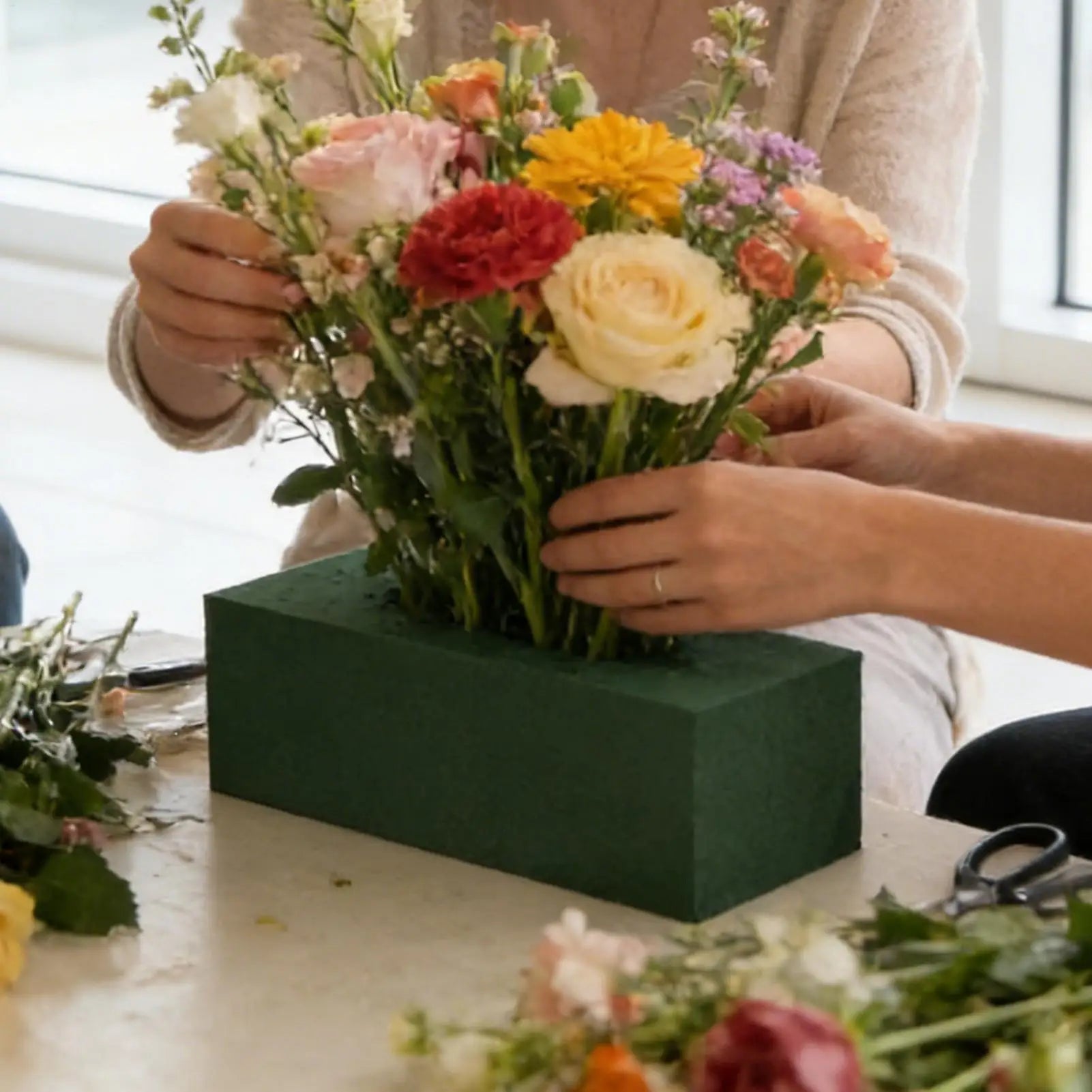Floral Foam Green Wet Dry Cuttable Flower Arrangement Base Wedding