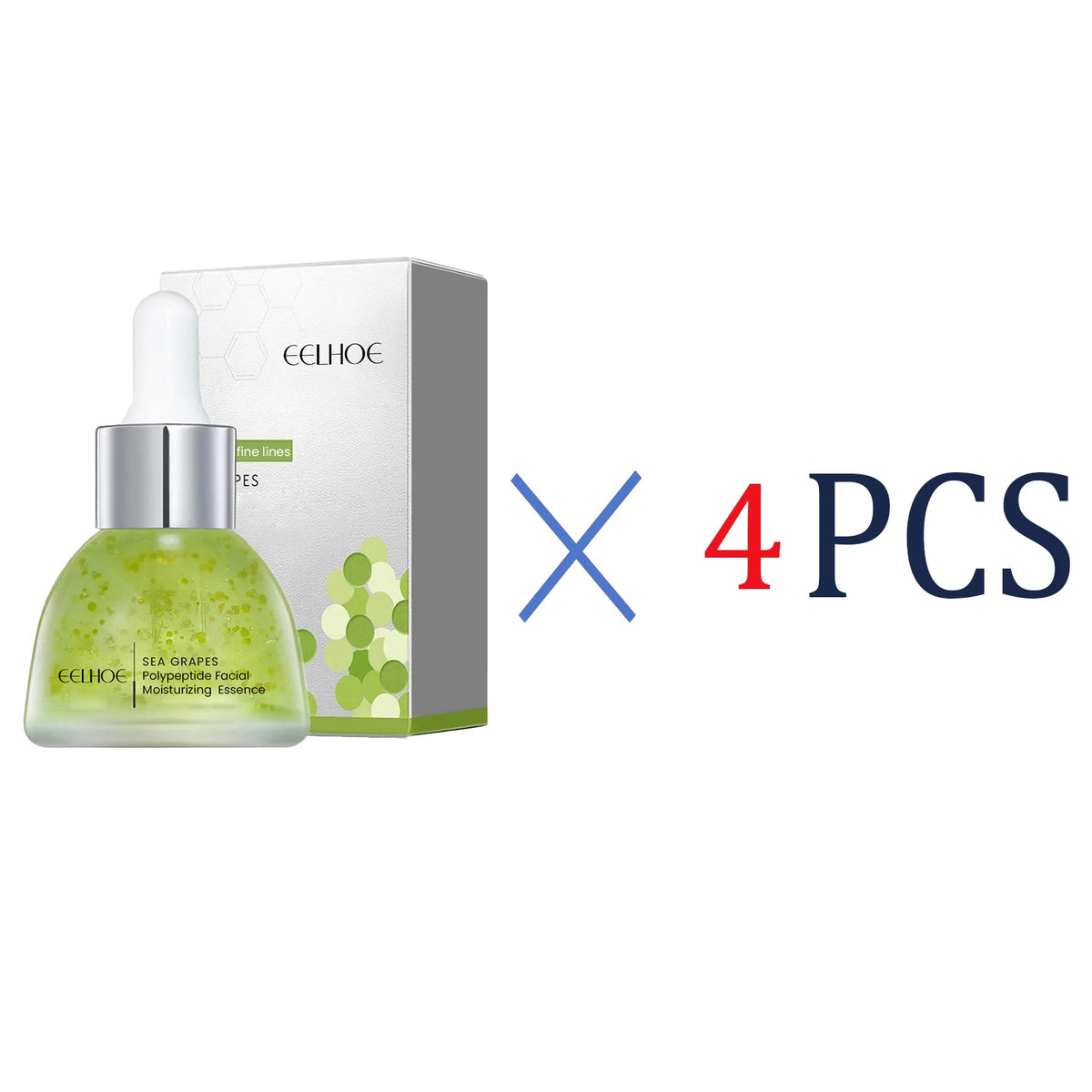 EELHOE Sea Grapes Polypeptide Facial Moisturizing Essence Improve Collagen Antioxidants Deeply Moisturize Your Dry Skin 35ml Zpaxo 4 Pcs