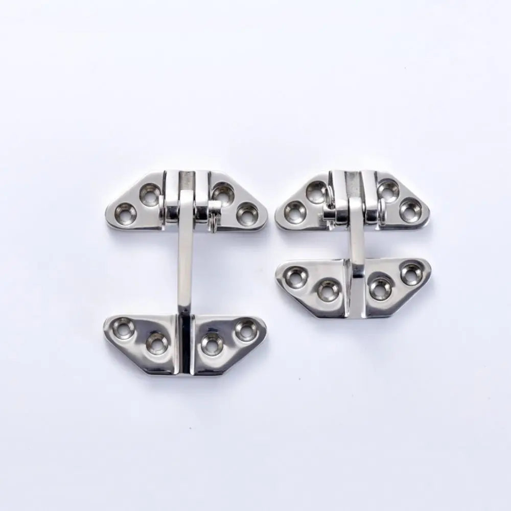 Yacht Accessory 316 Stainless Steel Boat Hinge Heavy-Duty Flip Hinge Strap Hinge Butterfly Hinge Shaped Strap Cabinet Hinge RV Zpaxo