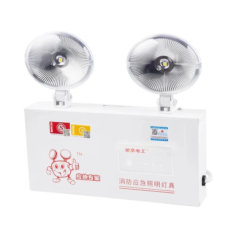 Dual Head LED Emergency Light 220V – Garage & Workshop Lamp LED Emergency Light Zpaxo WHITE 5W China Mainland