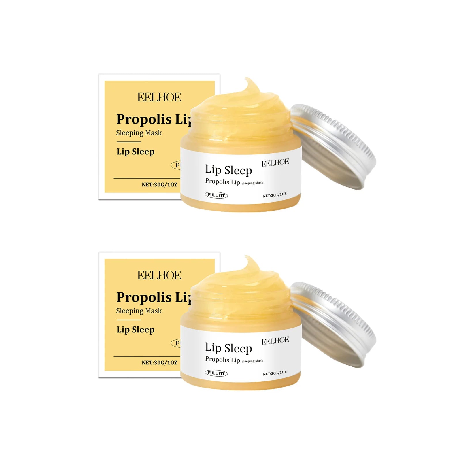 Hoygi Propolis Lip Sleeping Mask – Overnight Lip Repair Lip Sleeping Mask Zpaxo 2 x 30g Boxed