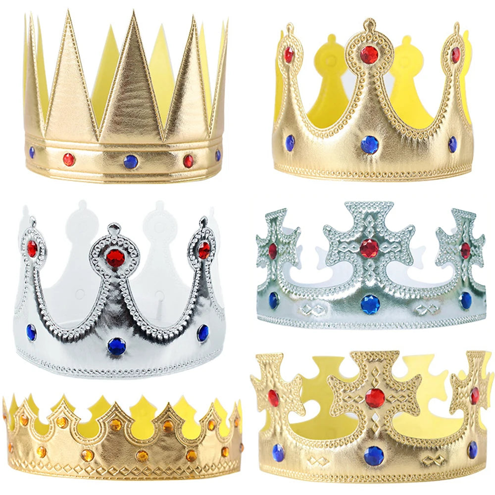 Birthday Hat Princess Prince King Crown Happy Kids Party Prom Photo
