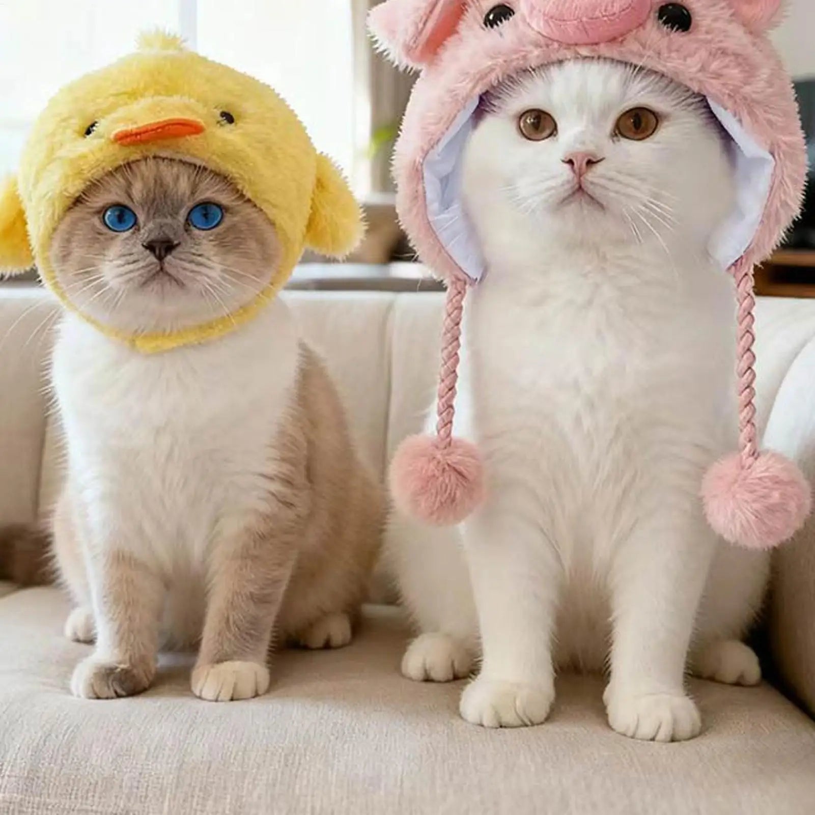 Funny Animal Hats Cats Dogs Small Pets Kitten Puppy Costume Headwear