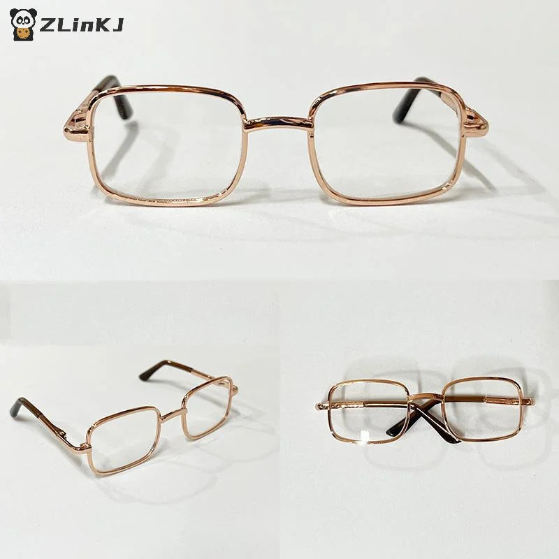 ▶1/6 Blythe Doll Metal Glasses Accessories Photography Props 8.5cm For 20cm Cotton Doll Action Figure Zpaxo