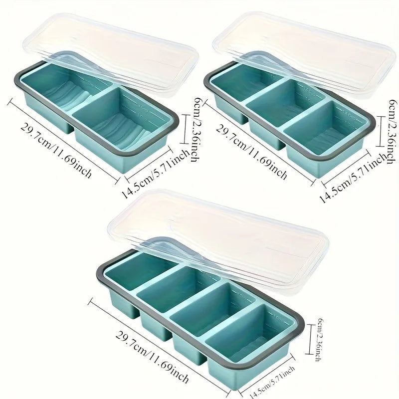 Extra Large Square Food Storage Container Leakproof Flip Lid