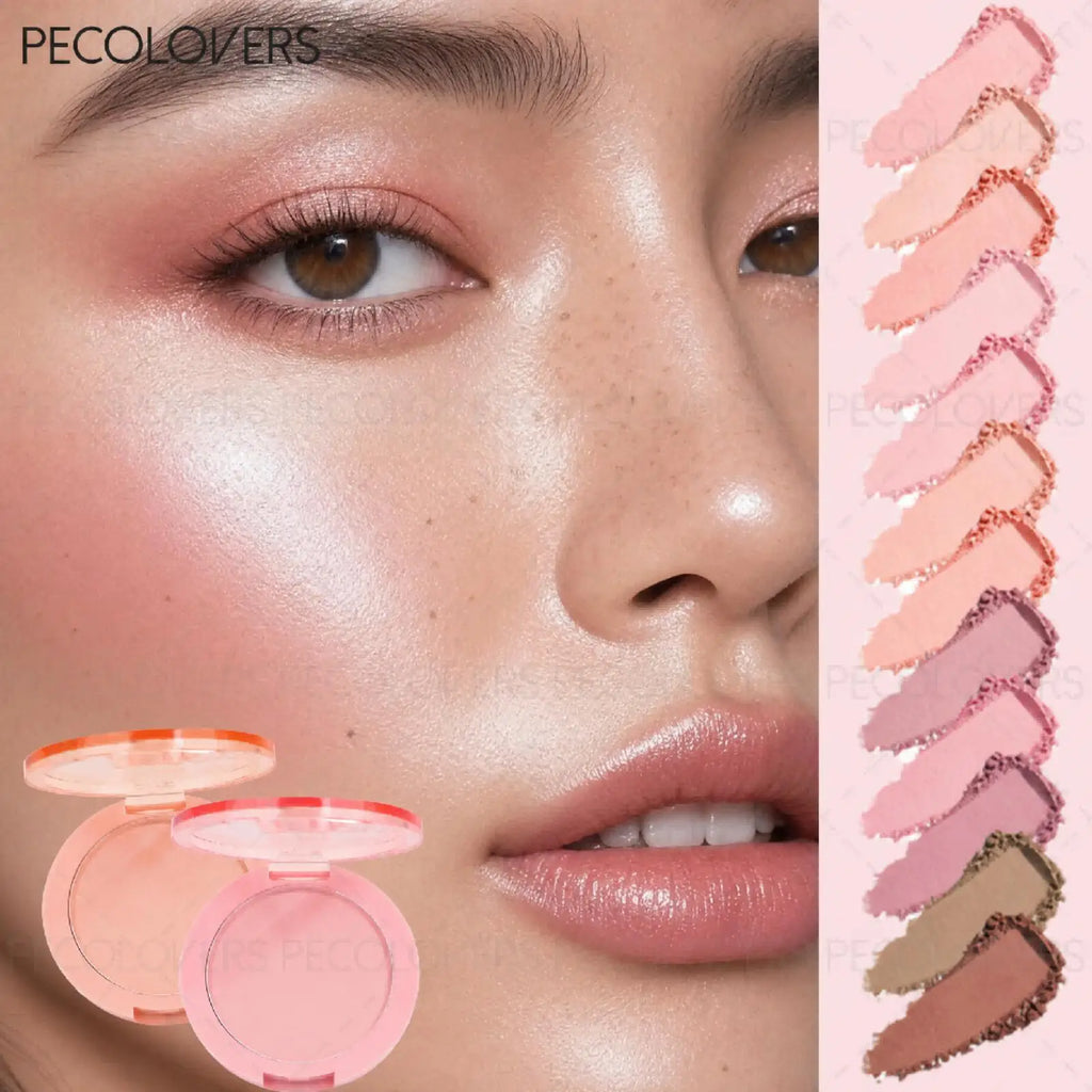 1PC Radiant Glow Blush , Smooth, Waterproof Enhances Complexion, Makeup Provides Instant Results for Any Occasion Zpaxo