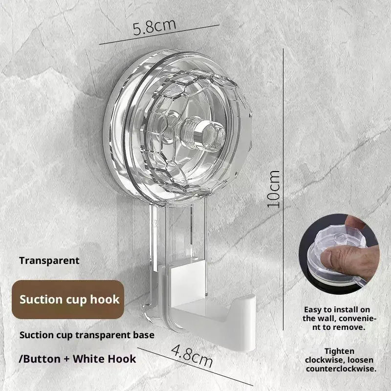 Powerful Suction Cup Hooks Traceless Heavy Duty Robe Towel Hook Keys Zpaxo