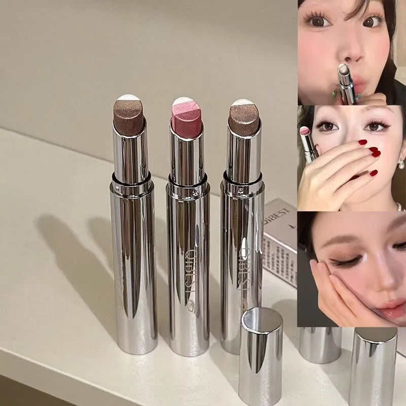 Eyeshadow Stick Is Long-lasting and Easy To Color, Waterproof and Anti-smudge Fine Flash Eyeshadow. Zpaxo