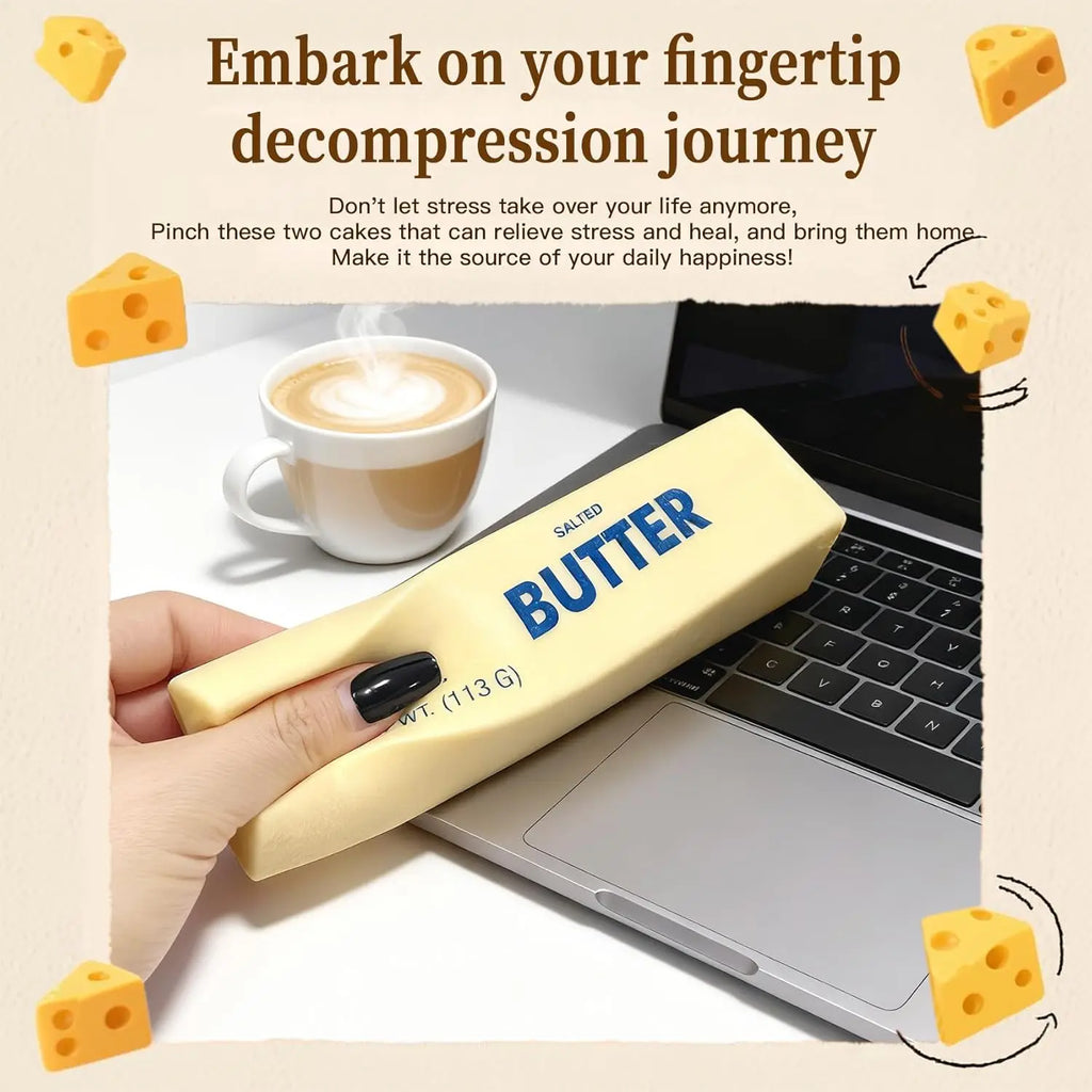 Lifelike Sticky Soft Butter Stick Slow Rebound Toy Wet Moisture Hand