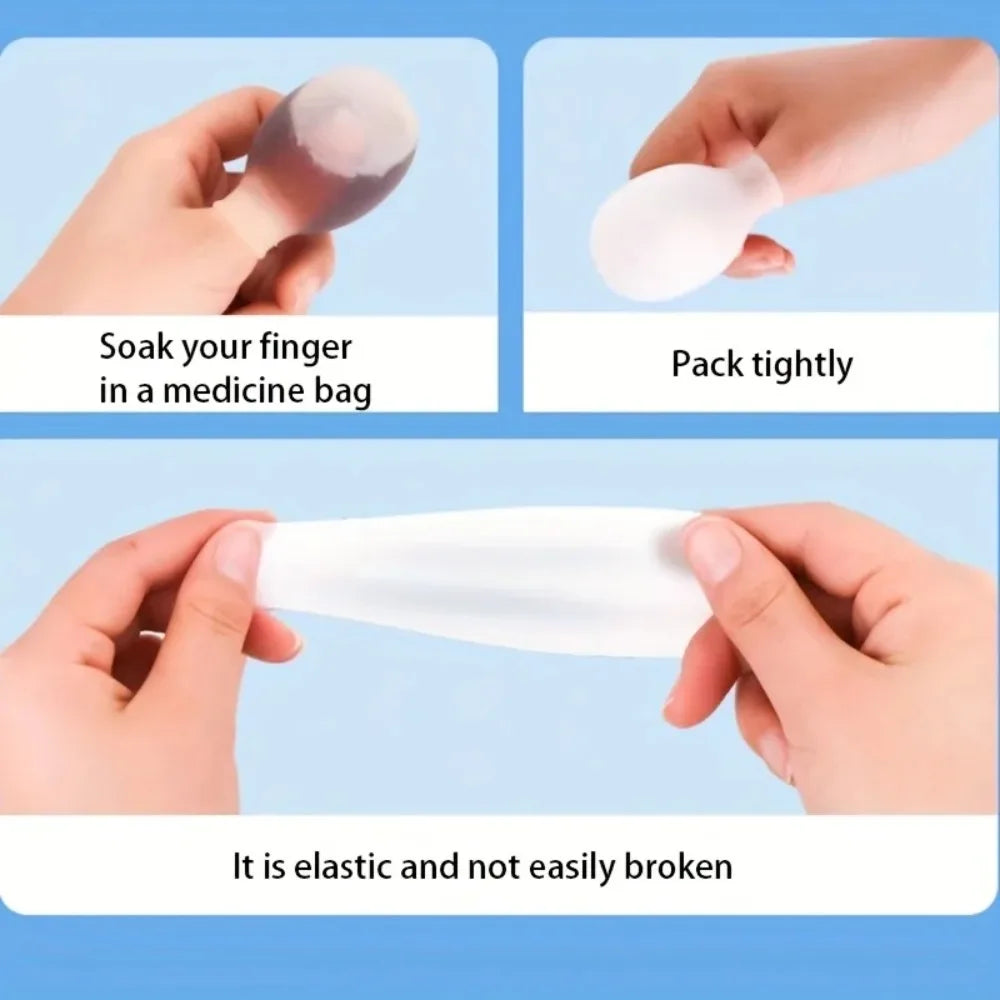 Soft Silicone Toe Sleeves Toes Protectors Soak Potion Waterproof Finger Cots Protective Cover Toe Finger Injuries Foot Care Tool Zpaxo