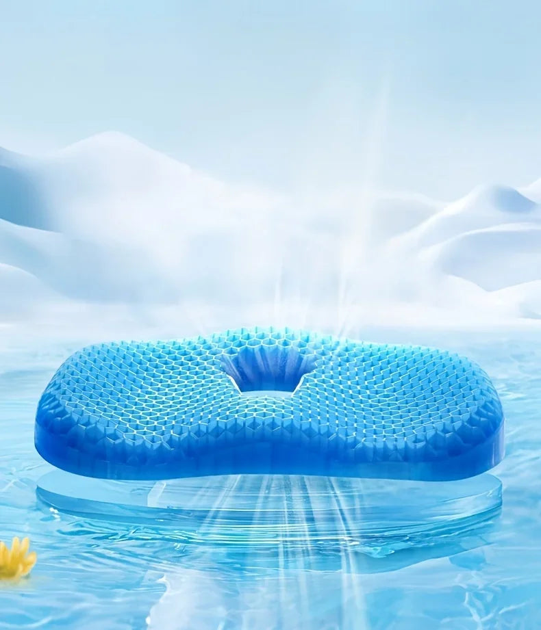 Gel Seat Cushion Pad Car Built-in Anti-slip Design Breathable Cooling