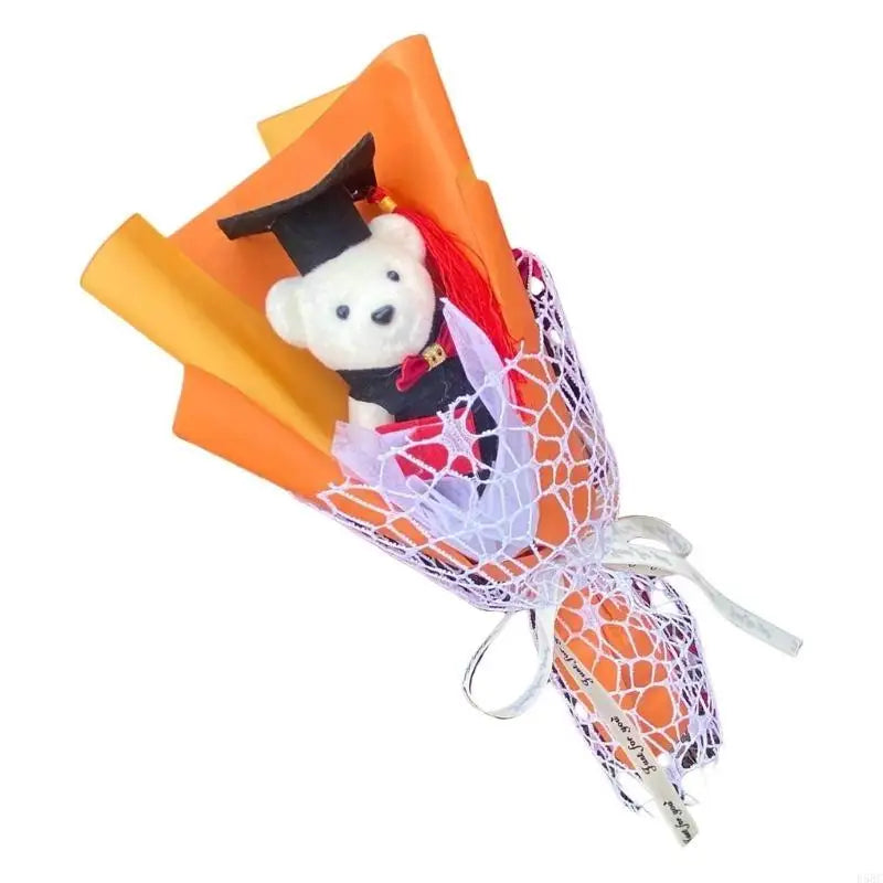 Graduation Flower Bouquets with Toy Bear Bouquets for Student Teacher Graduation Zpaxo