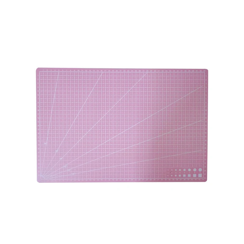 Grid Line Surface A3 Craft Cutting Pad Sewing Patchwork Leather Anti Zpaxo Pink