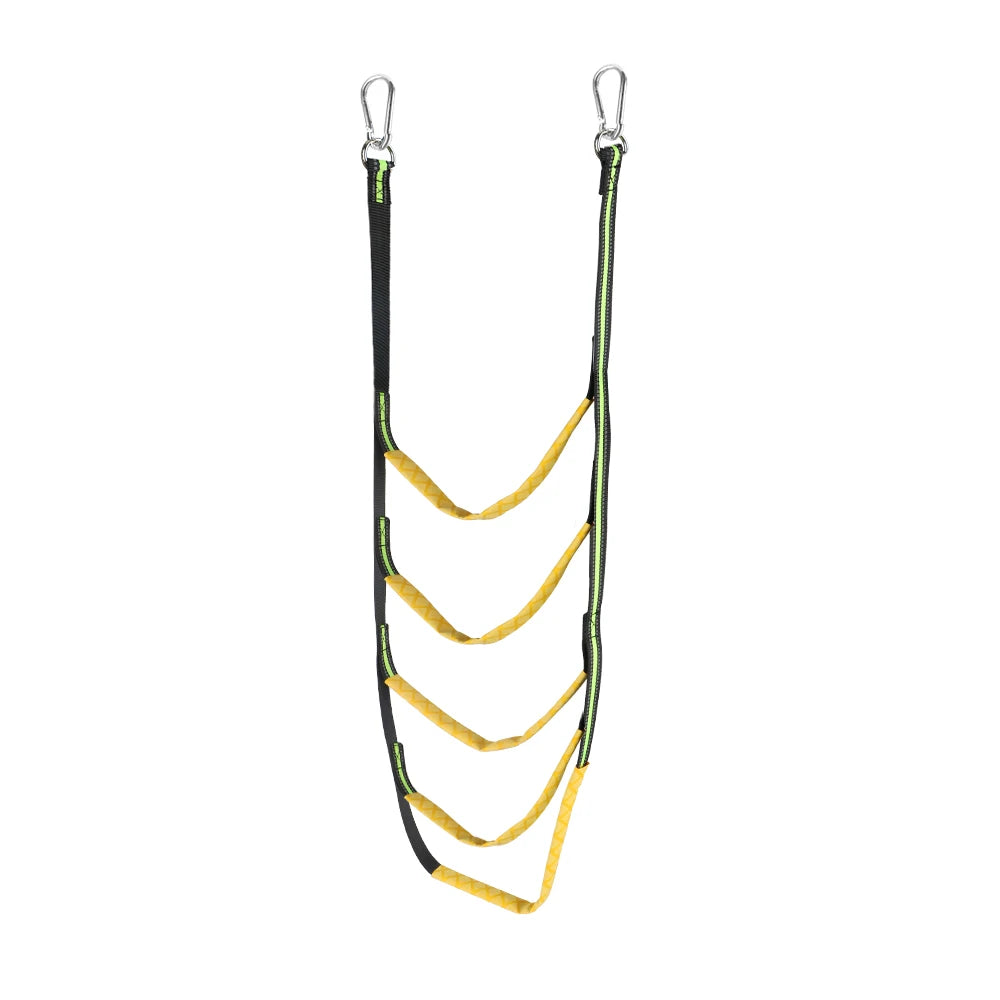 Launching Ladder Boat Folding Ladder Portable Yacht Boat Side Hanging Ladder 3/4/5 Step Boat Rope Ladder Boarding Soft Ladder Zpaxo Green 5 Step