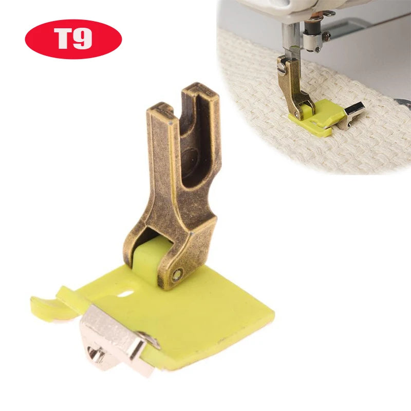 1Pc Plastic T9 Adjustable Multi-Function Presser Foot Hemming Rolling Edge Guide Feet For Industrial Sewing Machine Accessories Zpaxo