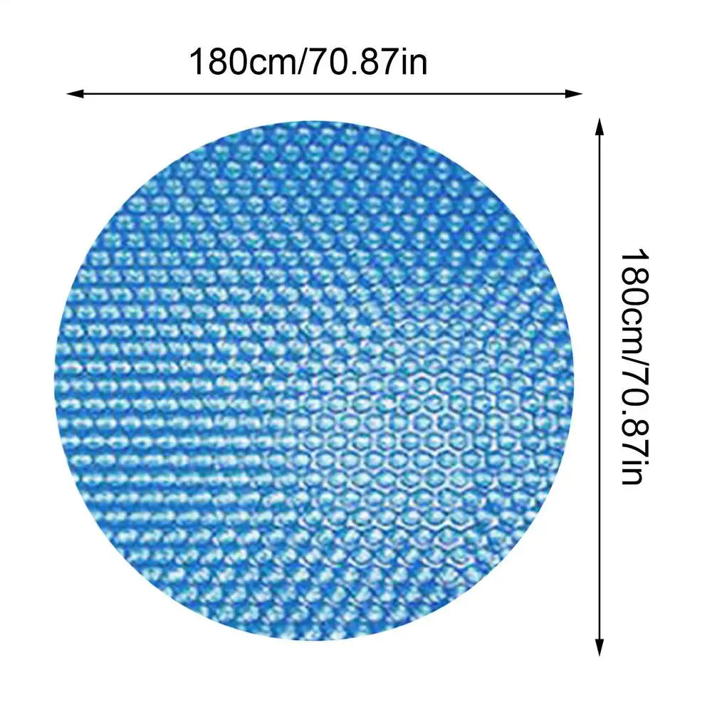 Solar Pool Cover Cuttable Round Bubble Wrap Swimming Heat Insulation