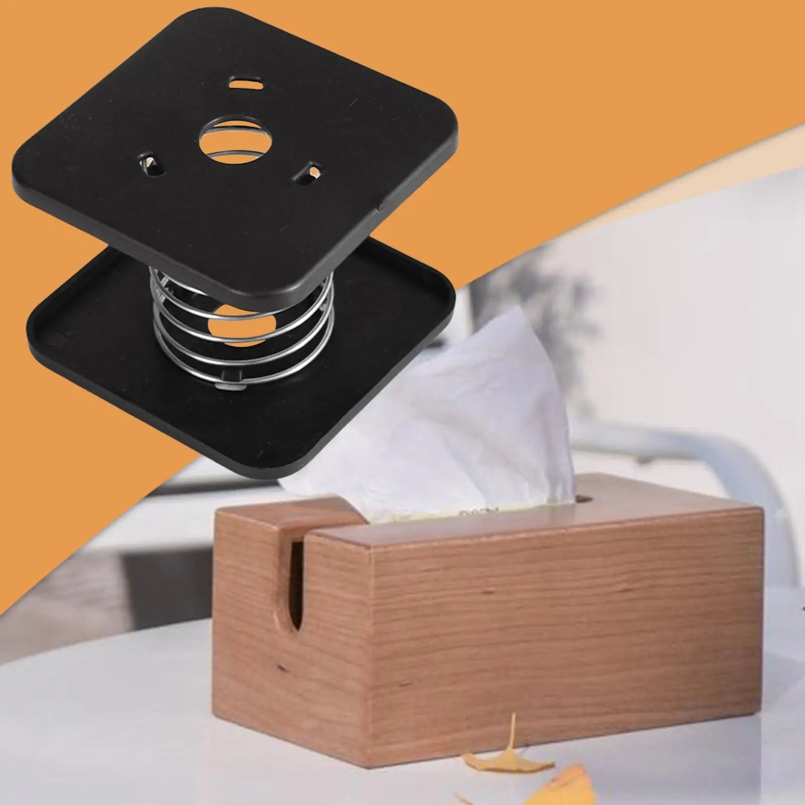 Tissue Dispenser Spring Box Support Bracket Compact Design Paper