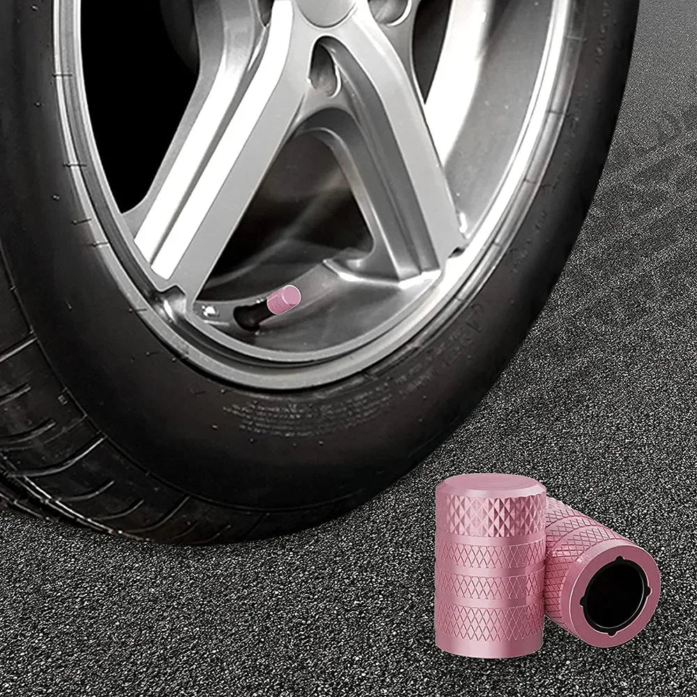 Aluminum Tire Valve Stem Caps 4-Pack – Universal Fit