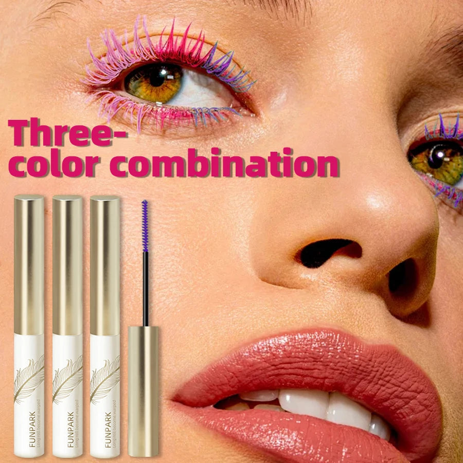 10-Color Ultra-fine Brush Mascara Strong Lasting Content Length
