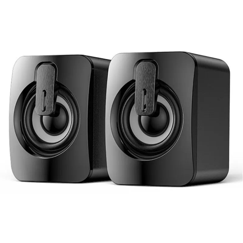 Mini Computer Speaker Stereo Sound With Microphone 3.5mm AUX Cable Home Office Speaker For Desktop Notebook Computer Loudspeaker Zpaxo No LED No Bluetooth