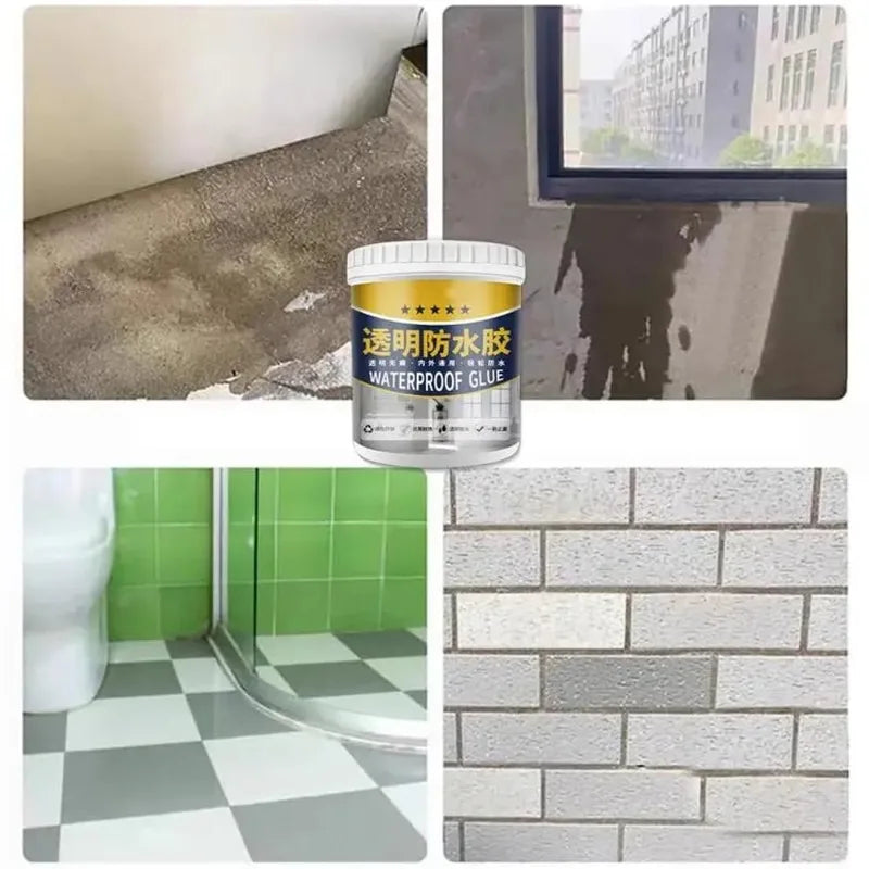 Transparent Waterproof Sealant Coating – Clear Repair Kit