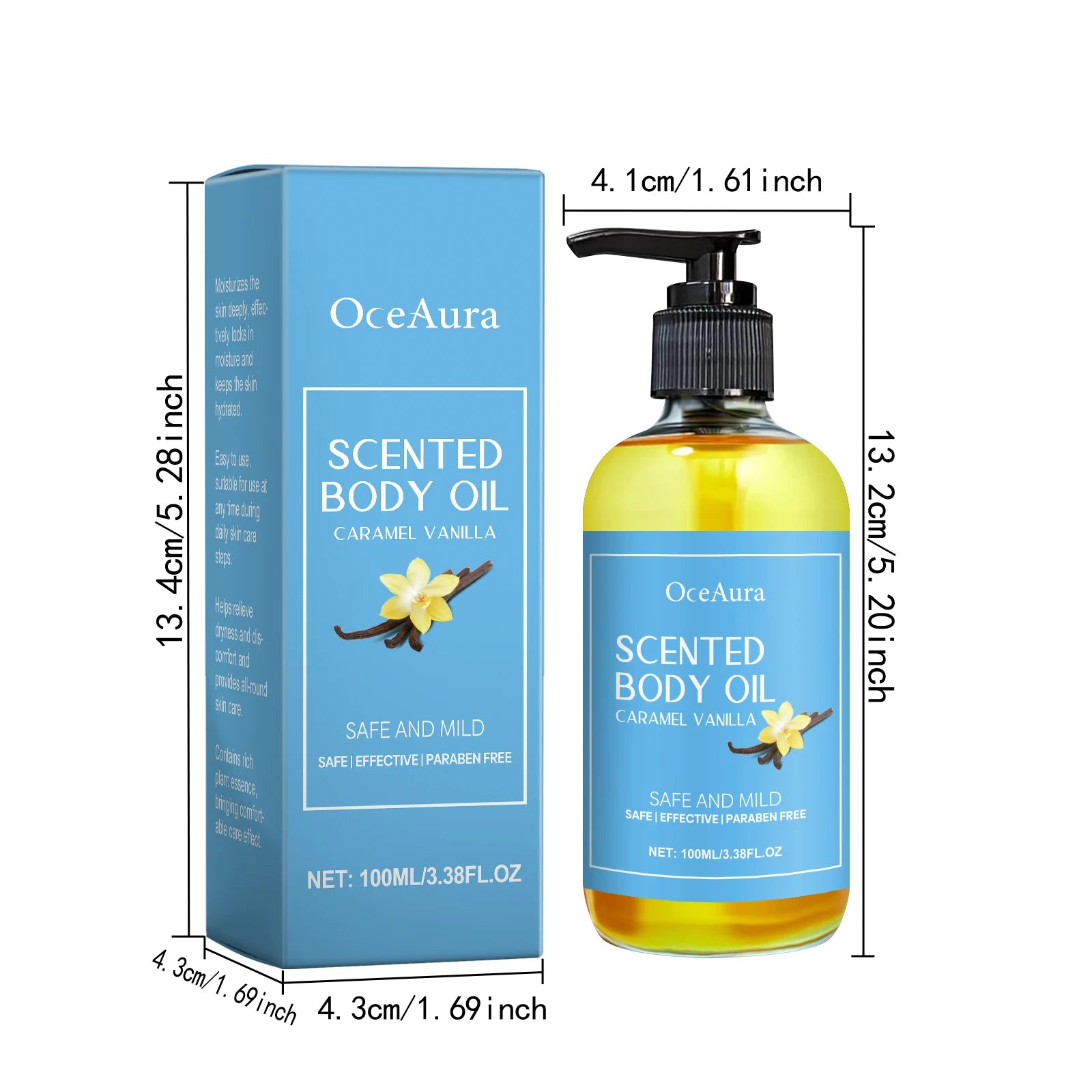 Caramel Vanilla Body Massage Oil – Moisturizing & Relaxing Spa Body Massage Oil Zpaxo