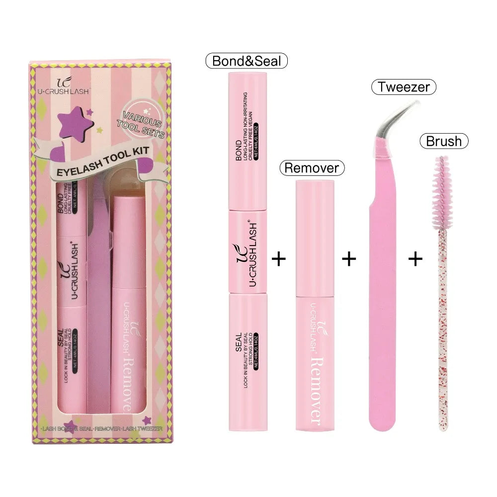 Waterproof Eyelash Extension Glue Non-irritating Tweezers Lash Zpaxo Style 1