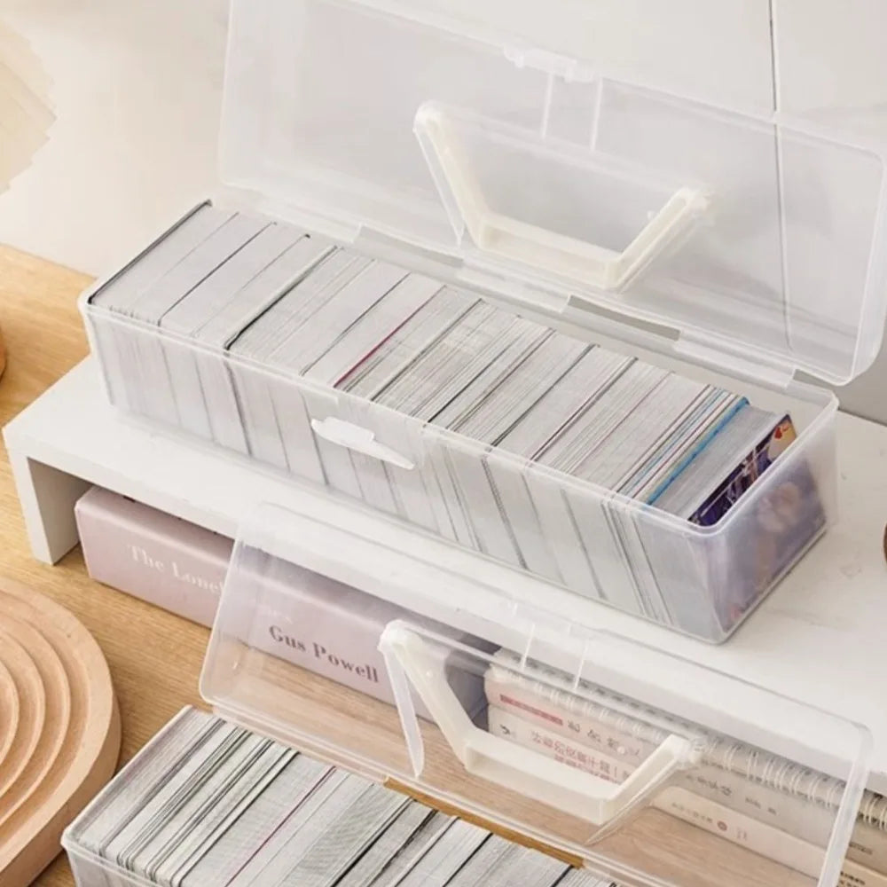 Transparent Trading Card Storage Box – Large Capacity, Dustproof