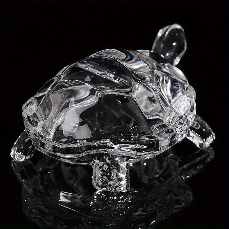 Crystal Turtle Ornament Mini Statue Lucky Suitable Home Office Desk
