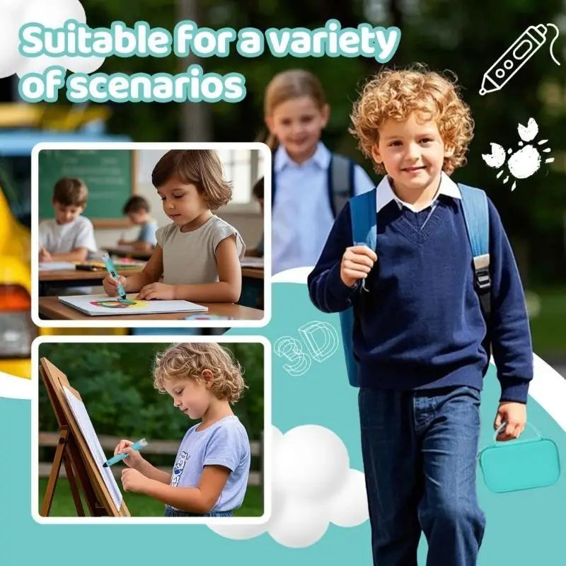 652F Minimalist for SCRIB3D P1 3D Pen Storage Case Childrens Craft Projects Accessory Zpaxo