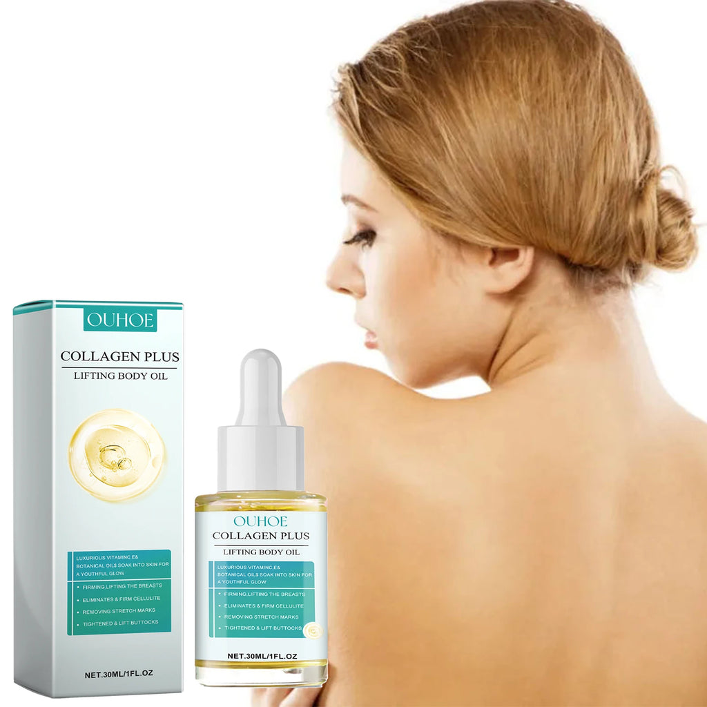 Collagen Body Oil Lifting Firming Arms Belly Fat Buttocks Sculpting Zpaxo