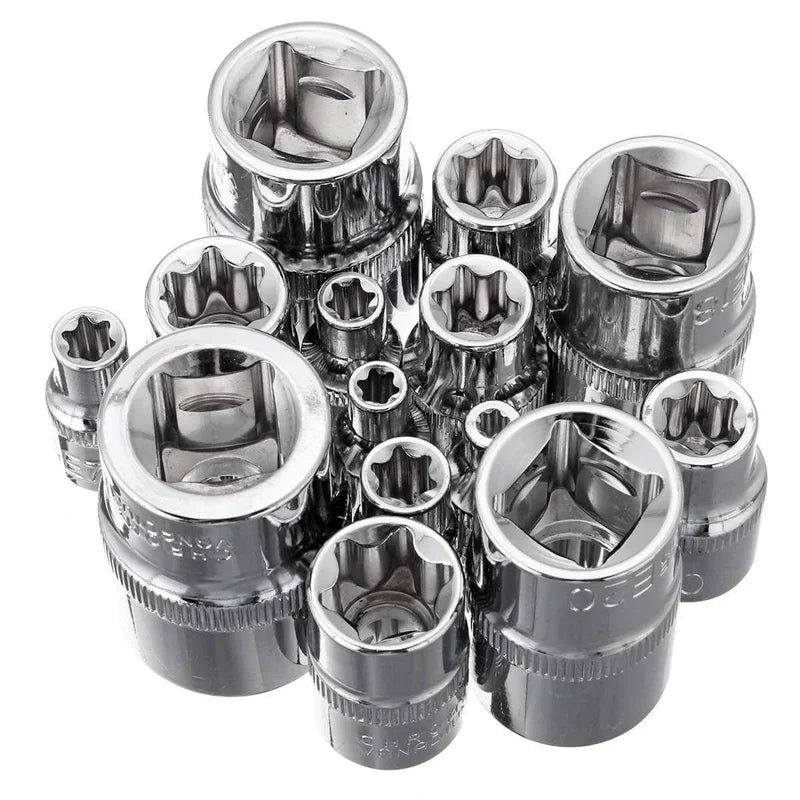 4 5 Female Torx Bit Star-shaped Socket 1 3 8 Drive E4 E24 Car Repair