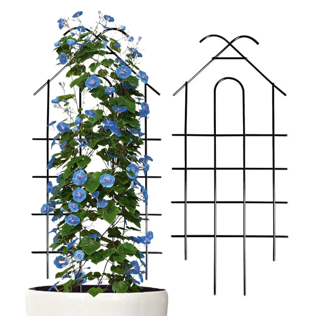 2-Pack Metal Garden Trellis for Climbing Plants & Vines Garden Trellis Zpaxo