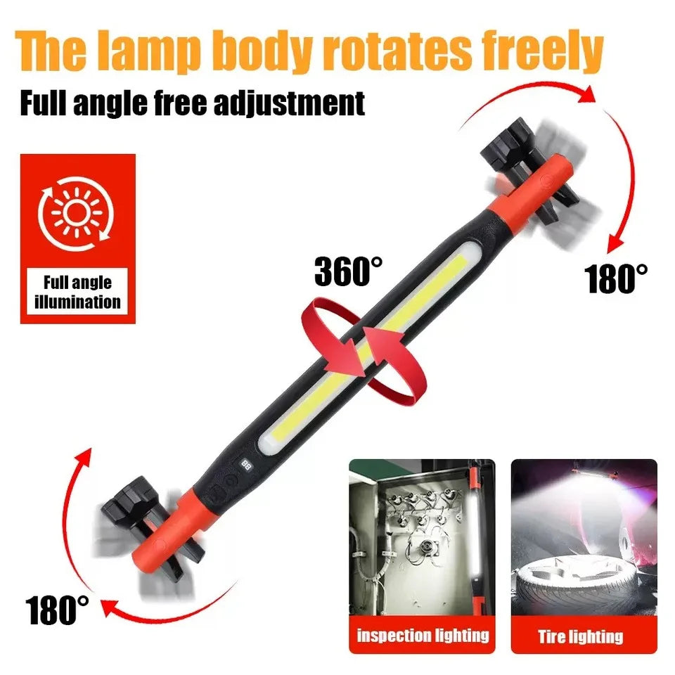 Magnetic LED Work Light Bar – 700 Lumen USB-C Rechargeable