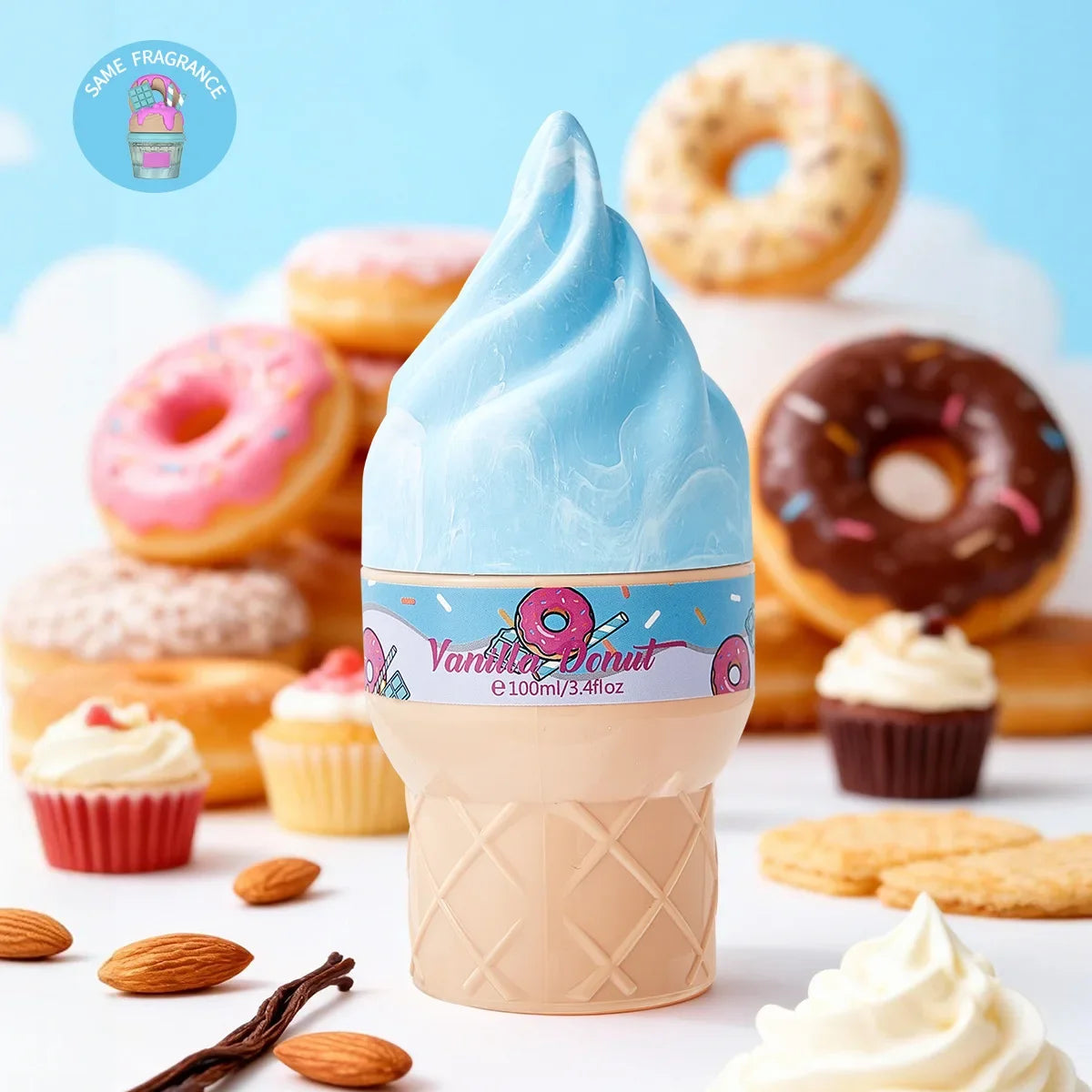 Dreamy Dessert Body Spray – Gourmand Fragrance Mist 100ml Body Fragrance Spray Zpaxo Vanilla Donu