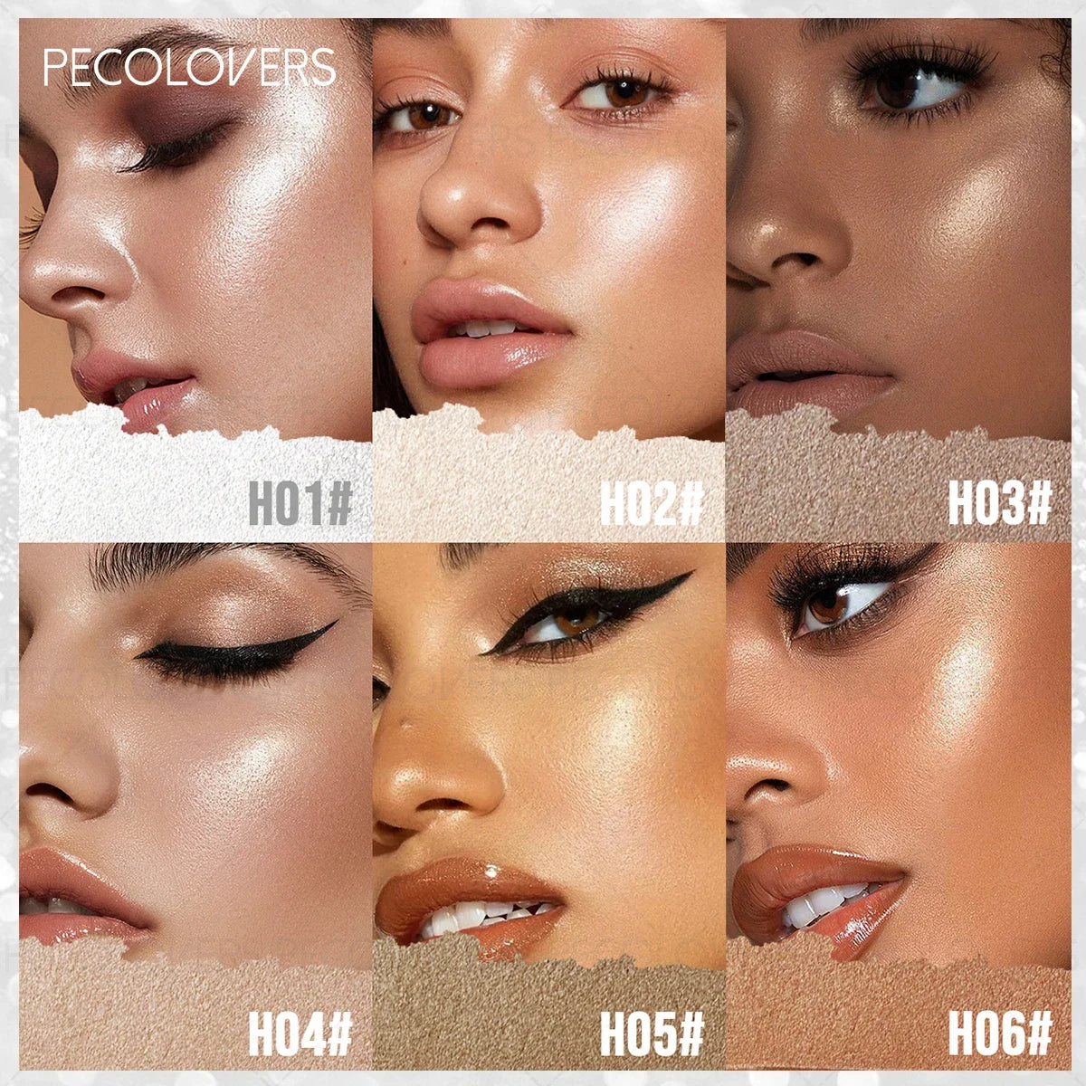 Natural Facial Highlighter Face Body Pearlescent Matte Brightening