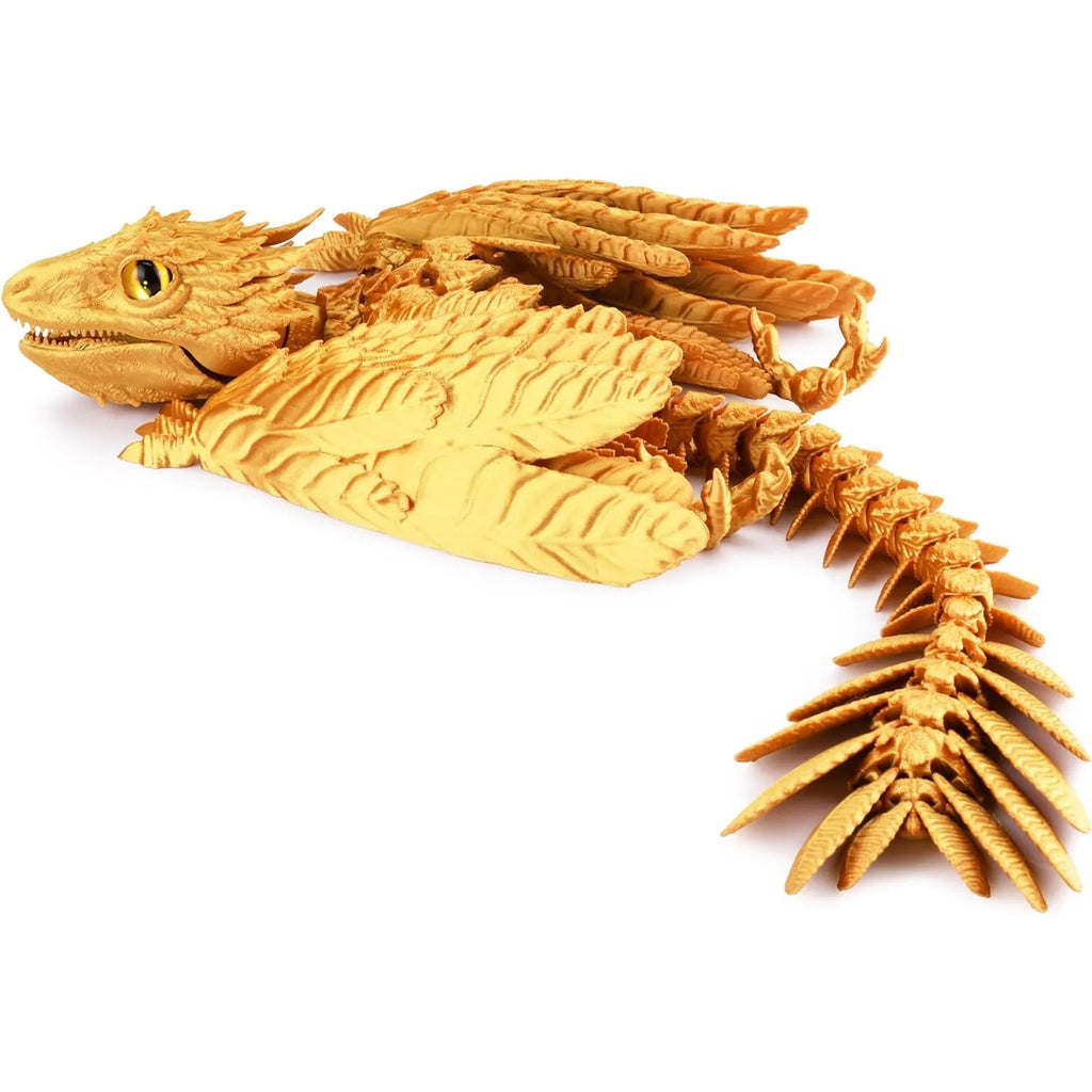 Feathered Wyvern 3D Printed Articulated Fidget Dragon Animals Print
