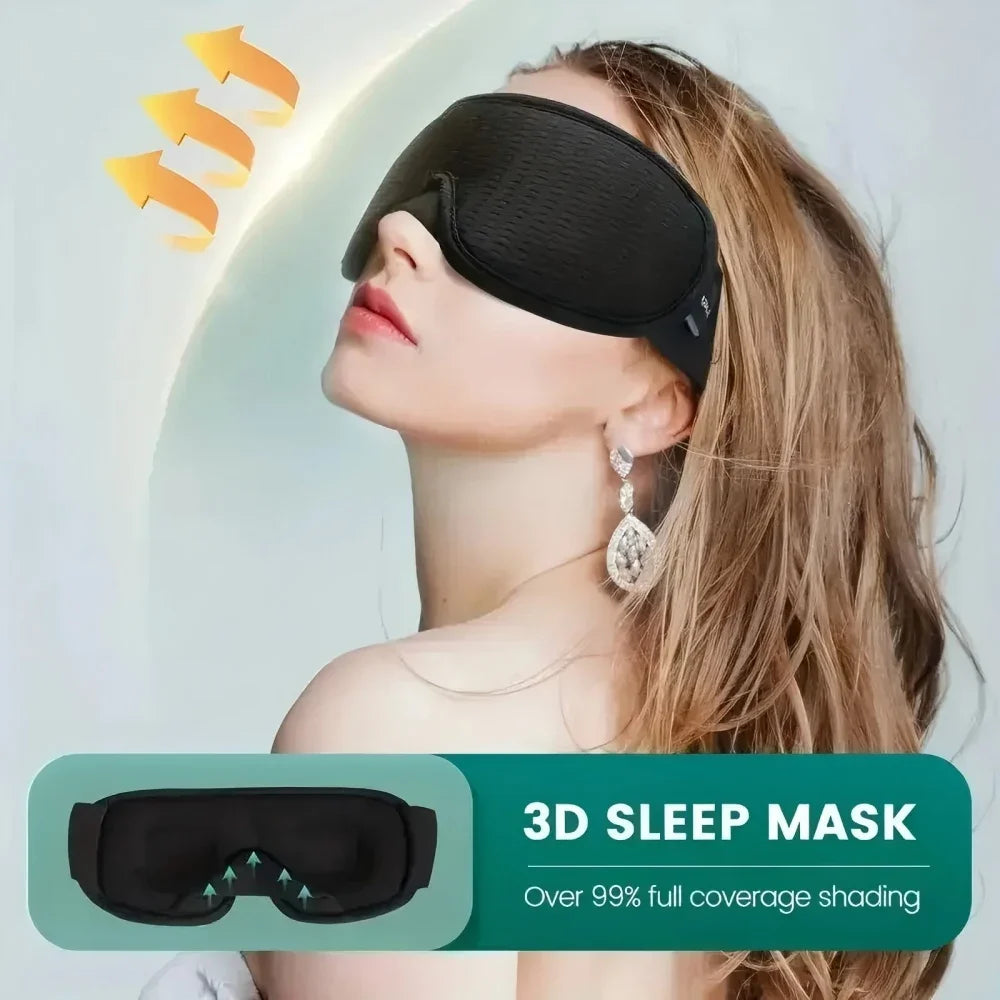 Night Breathable Blindfold Sleepmasker 3D Sleeping Mask 100 Blockout