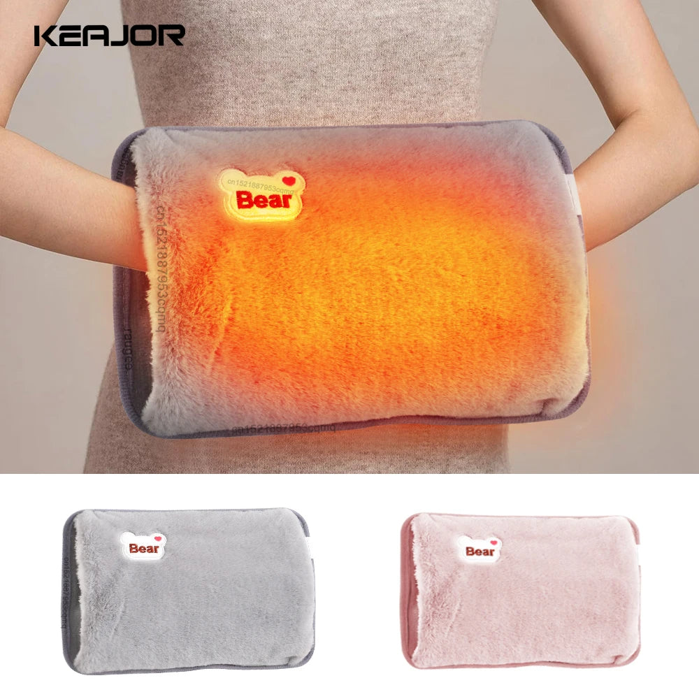 Hand Warmer Bag Electric Water Rechargeable Reusable Warm Soft Heater