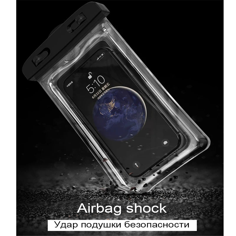 IP68 Floating Air Case Waterproof Outdoor Swimming Bag Phone Case For iPhone Xiaomi Huawei Phone Bag Protector Cover Accessories Zpaxo