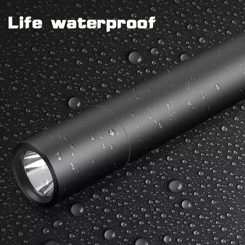 Mini USB Rechargeable LED Flashlight – Zoomable Pocket Torch 600LM