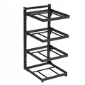Kitchen Sink Storage Rack Multi-Layer Cooker Storage Rack For Home Stovetop Cabinets Adjustable Pot Rack Zpaxo Black