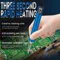 5 in 1 Welding Gun Machine Bumper Soldering Iron Staples Bumper Repair Car Tools Kit 2.7V/3.4V/4.2V for Woodburning DIY Crafts Zpaxo 8.9 cm blue