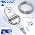 Picture Hanging Wire Kit Heavy Duty 30M 98ft 7 Strand Metal Frame Hanger with D Ring Hooks Screws for Mirror Canvas Art Decor Zpaxo 131pcs