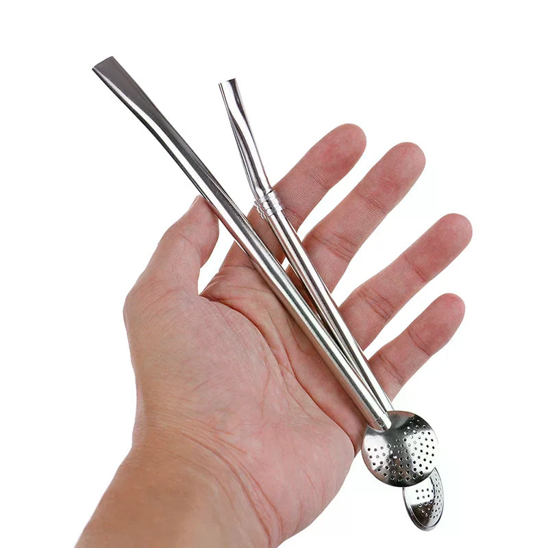 Stainless Steel Straws Yerba Mate Straw Tea Drinking Bombillas Filter Zpaxo