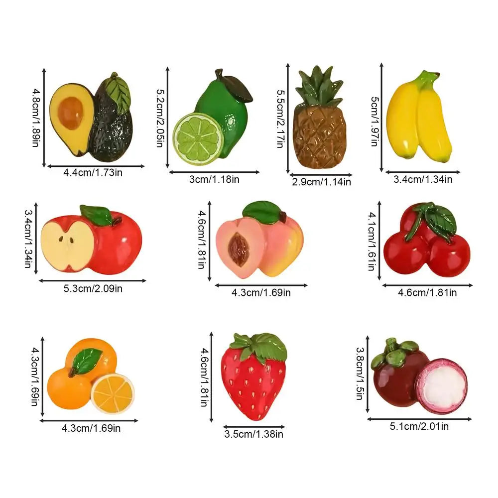 Fruit Magnets Realistic Kitchen Decorations 10 Cute Fridge Locker